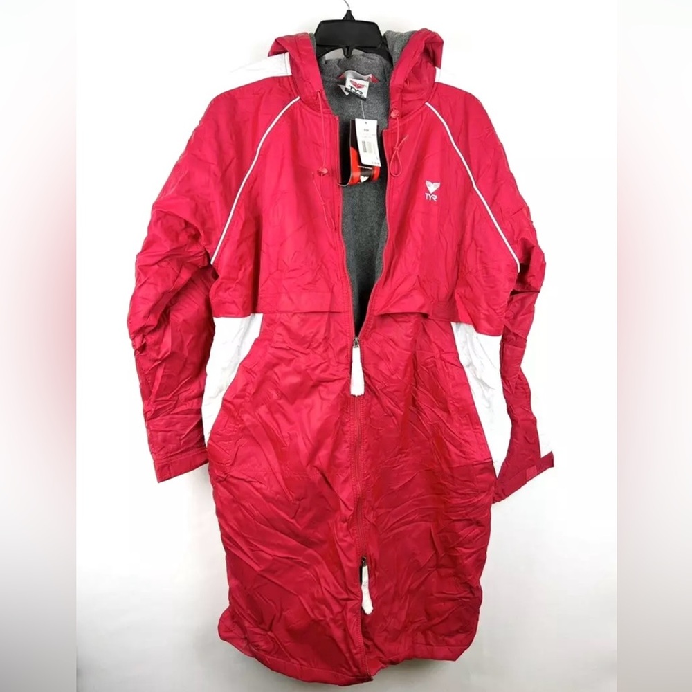 TYR Mens Alliance Parka Jacket Red Size Large